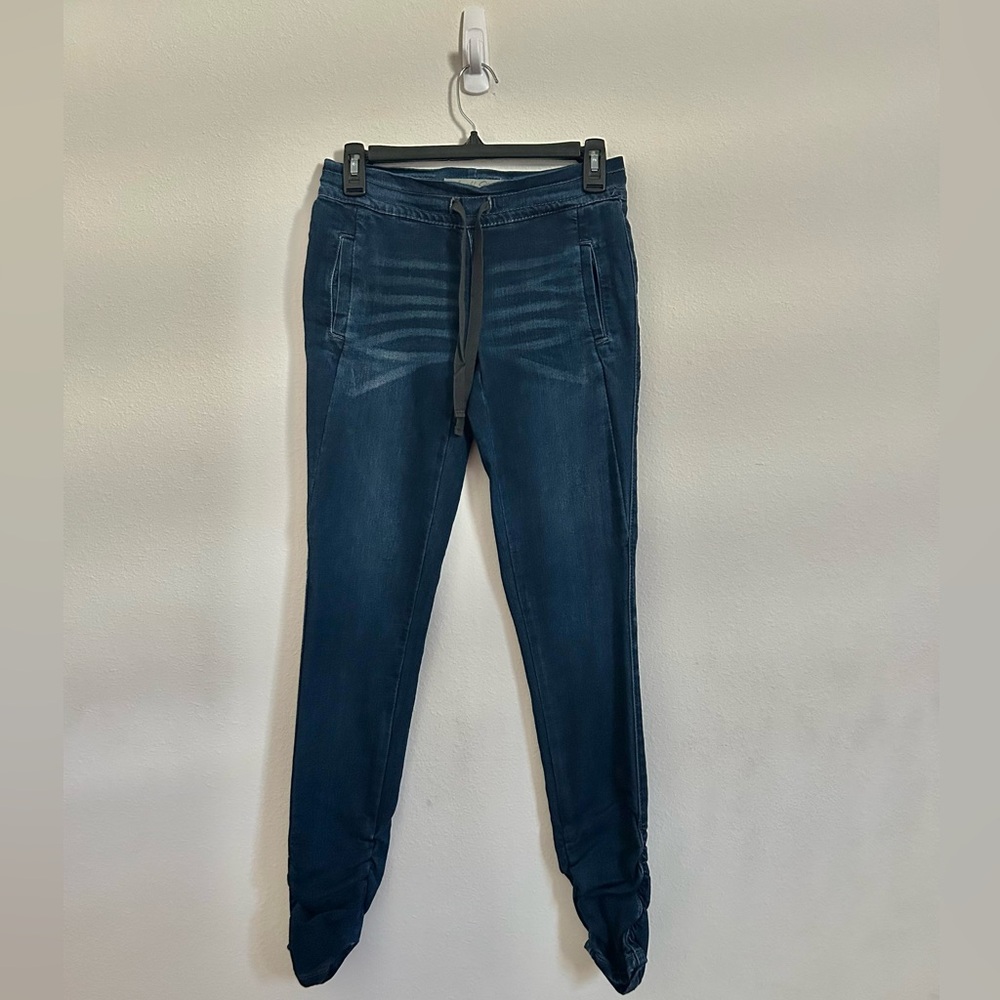 Vanilla Star Dark Wash Drawstring Jeggings
